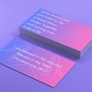 52 Biblical Affirmation Cards, Printable Digital Affirmation Cards, Biblical Affirmations Printable, INSTANT Download, Scripture Affirmation