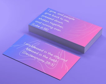 52 Biblical Affirmation Cards, Printable Digital Affirmation Cards, Biblical Affirmations Printable, INSTANT Download, Scripture Affirmation