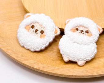 Fluffy Alpaca Embroidery Patch Set for T Shirt DIY Craft Lover Embroidered Cute IronOn Alpaca