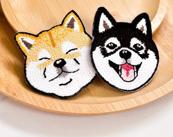 BUNDLE EXCLUSIVE Charming Shiba Inu Iron On Patch Japan Puppy Love for Dog DIY Crafty Goods for Kid Cloth Diy Accessory for Jacket
