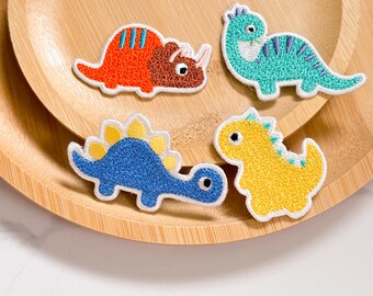 BUNDLE EXCLUSIVE Adorable Cute Dinosaur Iron-On Embroidery Patch- Trex Patch, Animal Patch, Jurassic Style DIY Gift Ideas for TShirt Lovers