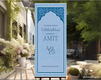 Sikh indisches Hochzeits-Zeichen | Maiyan Sangeet Mendhi Dekor (PDF & PNG)