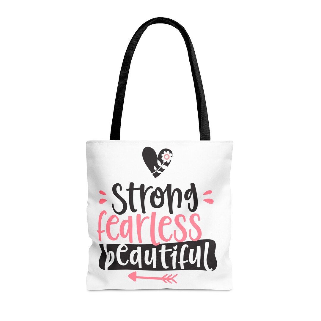 Empowering Be Strong Tote Bag AOP A Trendy Accessory to Etsy