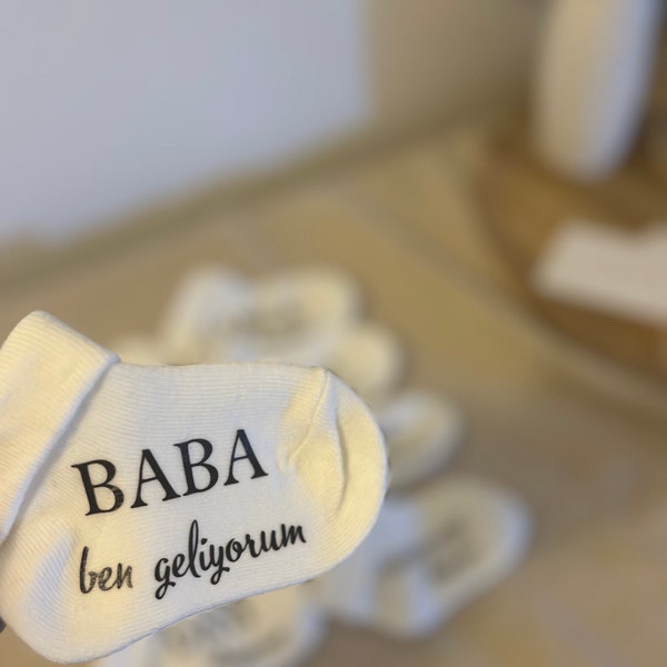 Personalisiere Babysocken