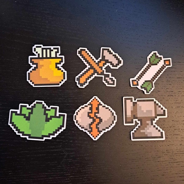 Old School Runescape Production Skill Stickers