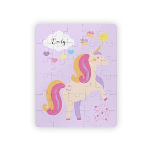 Personalized kids name puzzle | Unicorn puzzle | Customized birthday gift for girls | Easter basket stuffers