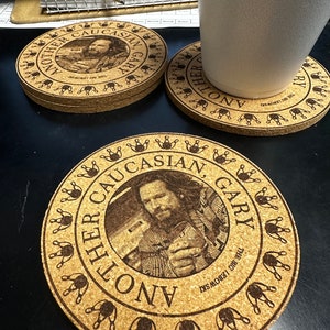 The Big Lebowski - Another Caucasian, Gary Coasters - Etsy