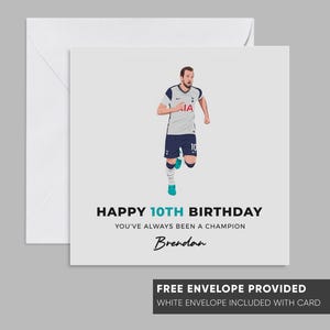 Harry Kane Personalised Birthday Card | Arsenal Greeting Card | Harry Kane Gift  | England Fooball Birthday Card | Bayern Munich Fan Card
