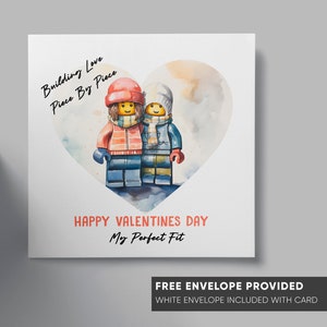 Valentinstagskarte | Aquarell Thema | Niedliche Karte für Mann Frau | Freundin Freund Partner Valentine Geschenk | Lustige Karte für Liebhaber