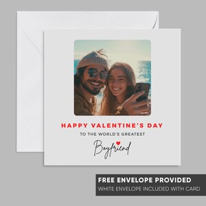Biglietto di San Valentino personalizzato / Qualsiasi immagine fotografica / Per marito, moglie, fidanzata, fidanzato, partner, regalo di San Valentino / Biglietto divertente per amante