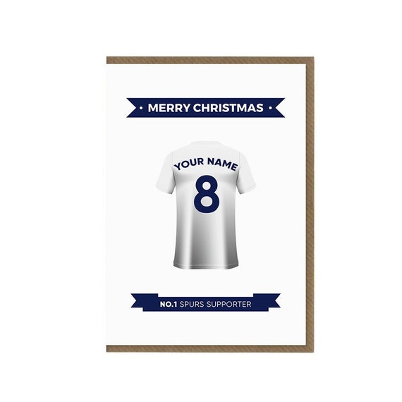 Tottenham FC Personalisierte Geburtstagskarte - Mit Name & Alter, Inkl. Aufkleber