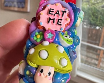 Baby OOZE Pal – Ooo | Glossy Chaos Cute Lighter Case – Handmade Bic Mini Lighter Case – OOAK Collectible | planet BADI