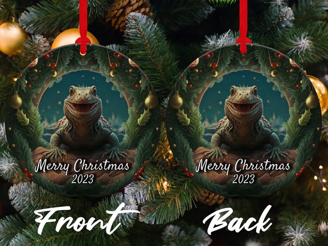 Komodo Ornament Komodo Dragon Ornament Herpetologist Gift Etsy