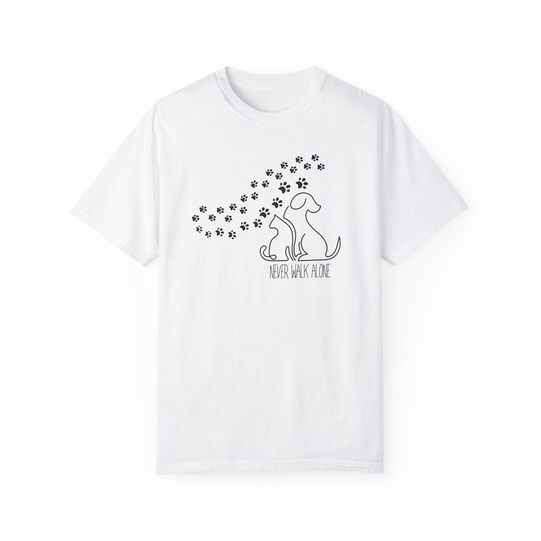 Paw Print Tshirt Dog and Cat Tshirt Dog Lovers Shirt Etsy