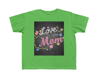 T-shirt en jersey fin pour tout-petits Love you MOM