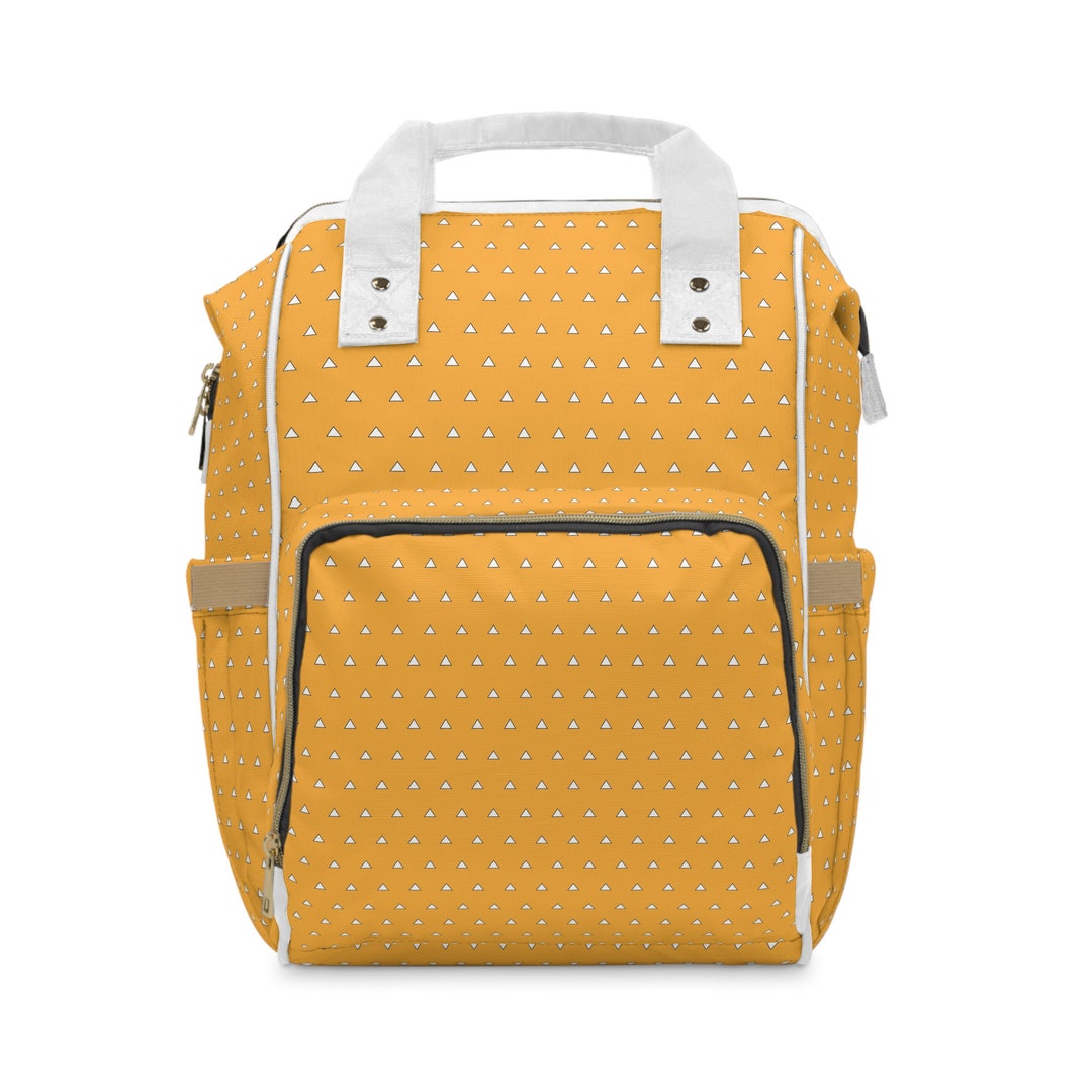 Gathering Yellow Black Multi-Function Diaper Backpack/Diaper Bag