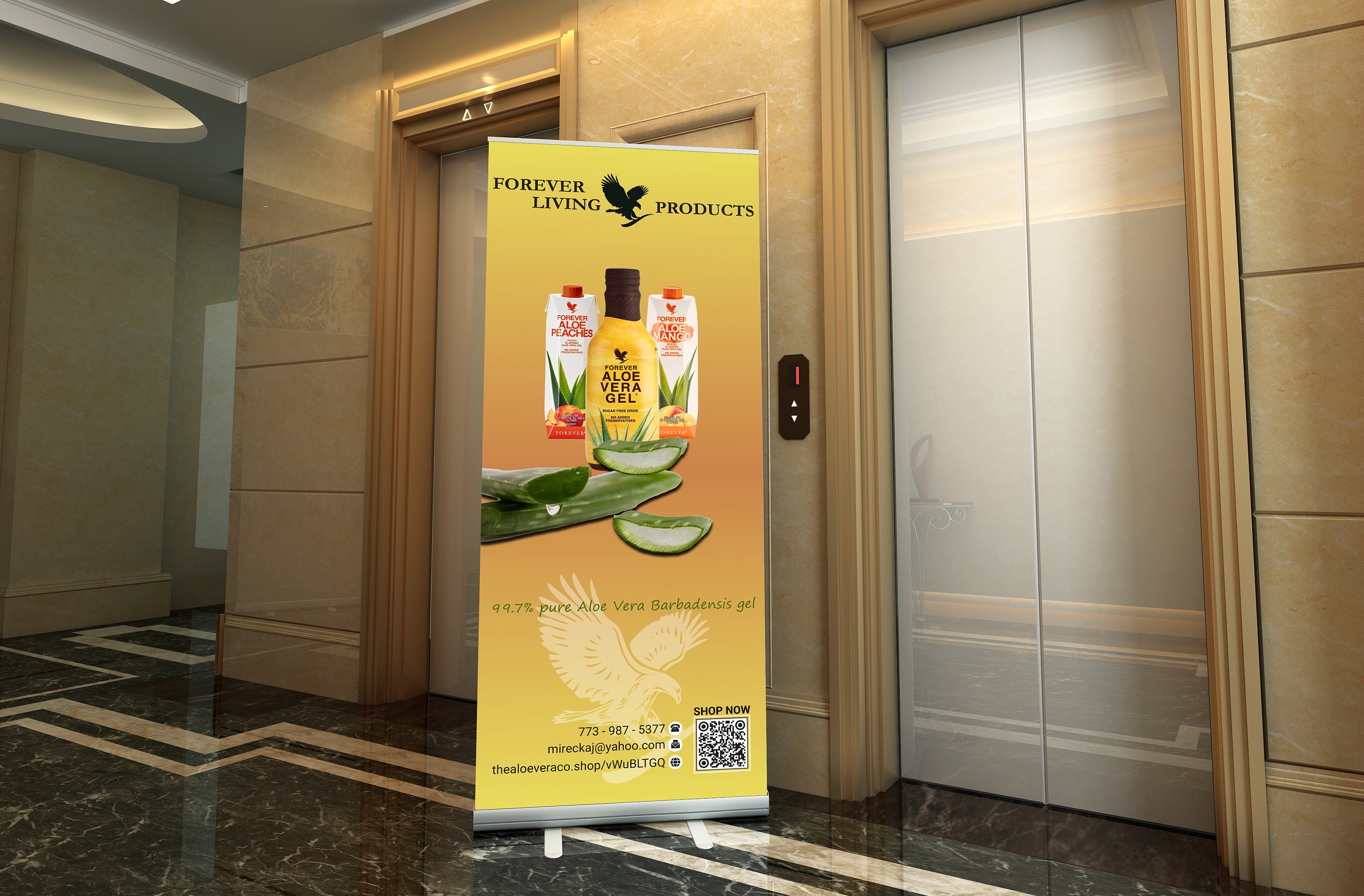 Forever Living Retractable Banner: Custom Trade Show Display (33