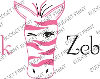 Pink Zebra svg