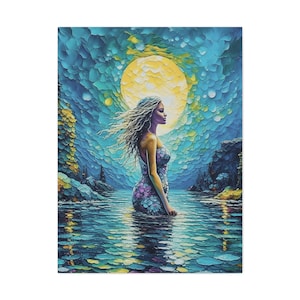 CANVAS KUNST ZEEMEERMIN | Ai kunst| woondecoratie| doek | moderne kunst
