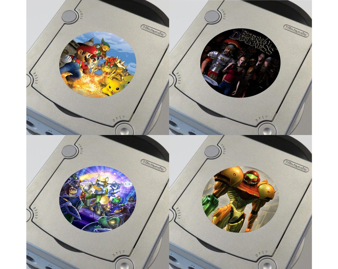 Gamecube Customization Sticker Custom Misc Nintendo (super Smash Bros. Melee, Star Fox, Metroid ...
