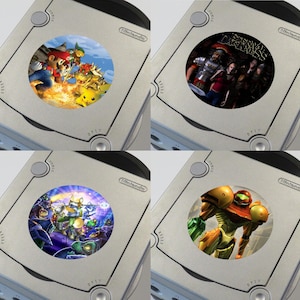 Custom Misc Nintendo (Super Smash Bros. Melee, Star Fox, Metroid, Eternal Darkness) GameCube Console Jewel Stickers - Catalog #1