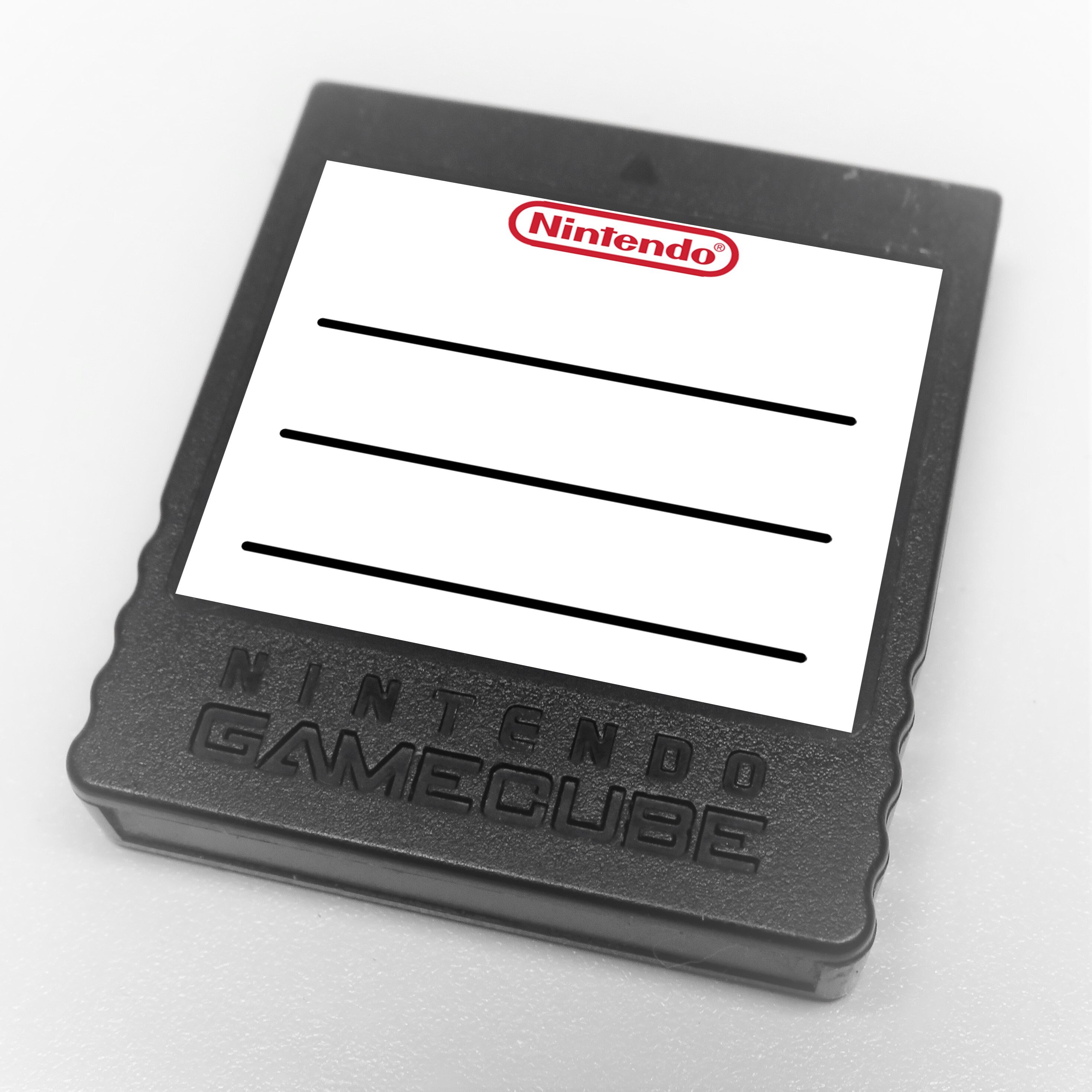 Custom Gamecube Logo, Swiss, Blank, and Notes Nintendo Gamecube Memory ...