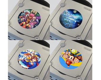 Custom Misc SEGA (Phantasy Star Online, Super Monkey Ball, Skies of Arcadia) Nintendo GameCube Console Jewel Stickers