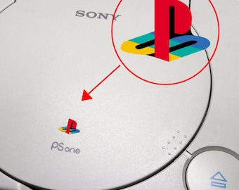 PlayStation Logo - Custom PlayStation 1 (PSOne) Console Lid Stickers - You Pick!