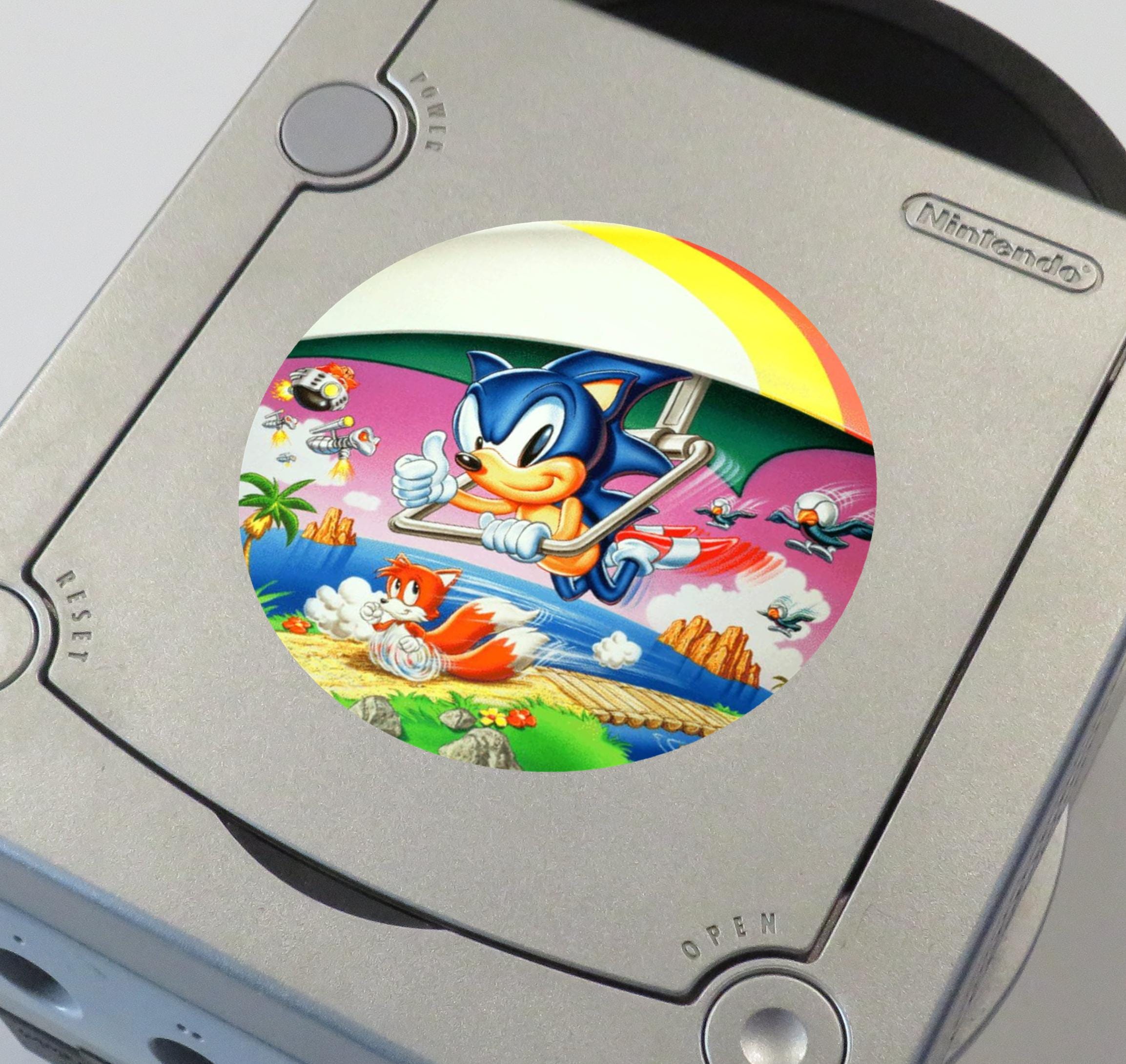 Gamecube Customization Sticker Custom Classic Sonic the Hedgehog (genesis, Game Gear, Sonic R, Sonic ...