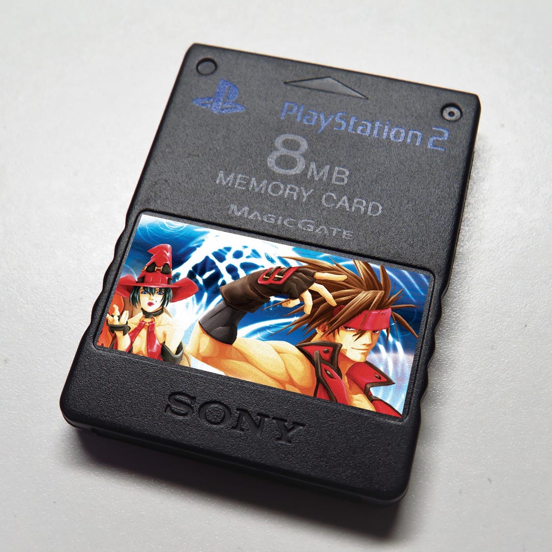 Custom Guilty Gear Playstation (PS1 and PS2) Memory Card Stickers - You ...