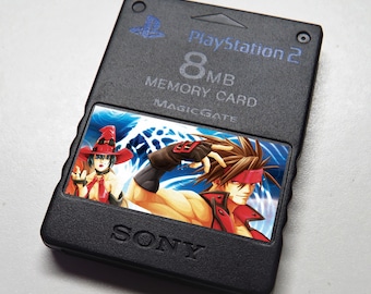 Custom Guilty Gear PlayStation (PS1 and PS2) Memory Card Stickers - You Pick!