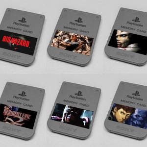 PlayStation 1 and 2 Memory Card Storage Box with Logo by Guybrush