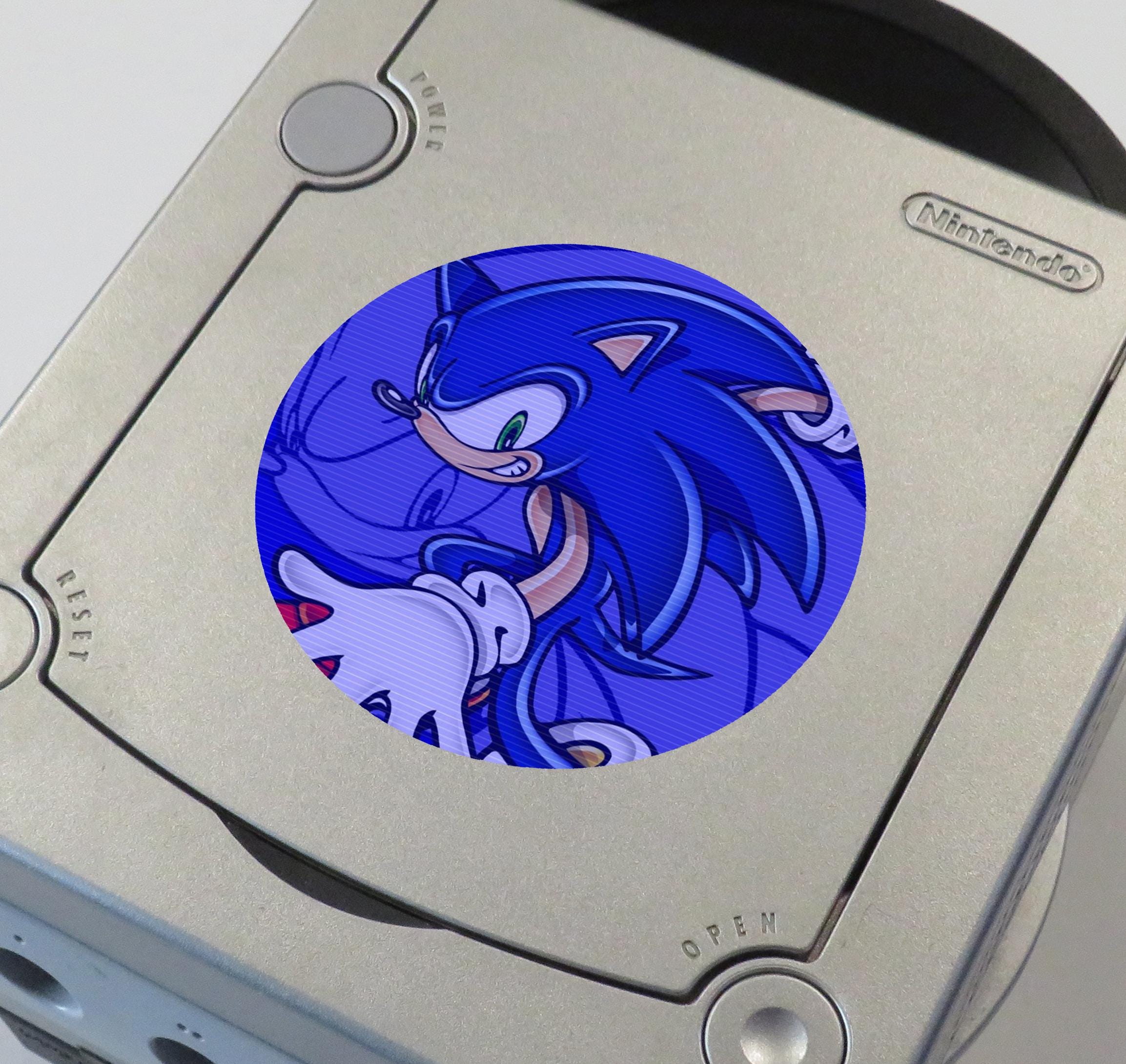 Gamecube Customization Sticker Custom Sonic Sonic the Hedgehog (sonic Adventure, Heroes, Shadow, Mega ...