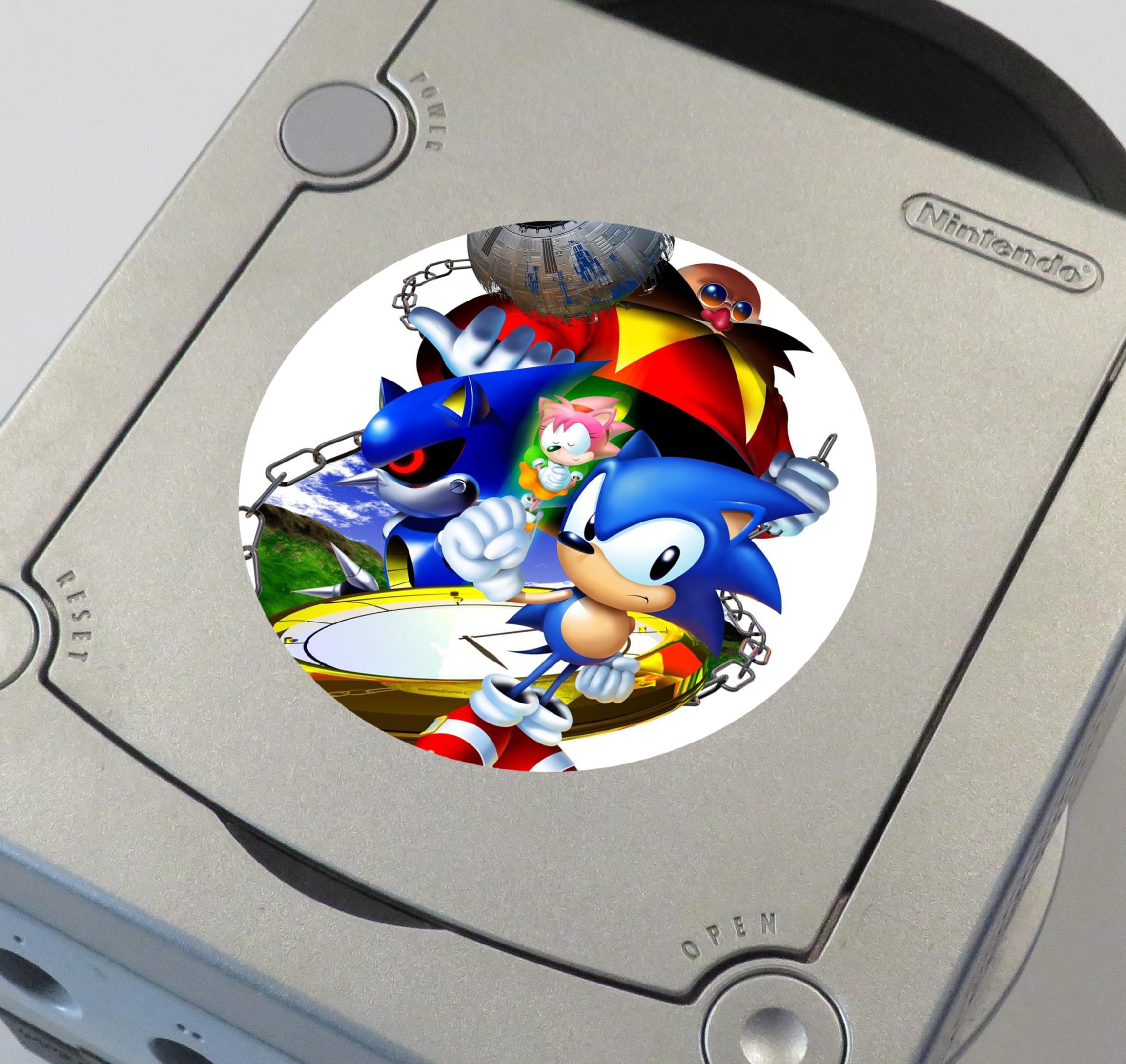 Gamecube Customization Sticker Custom Classic Sonic the Hedgehog (genesis, Game Gear, Sonic R, Sonic ...