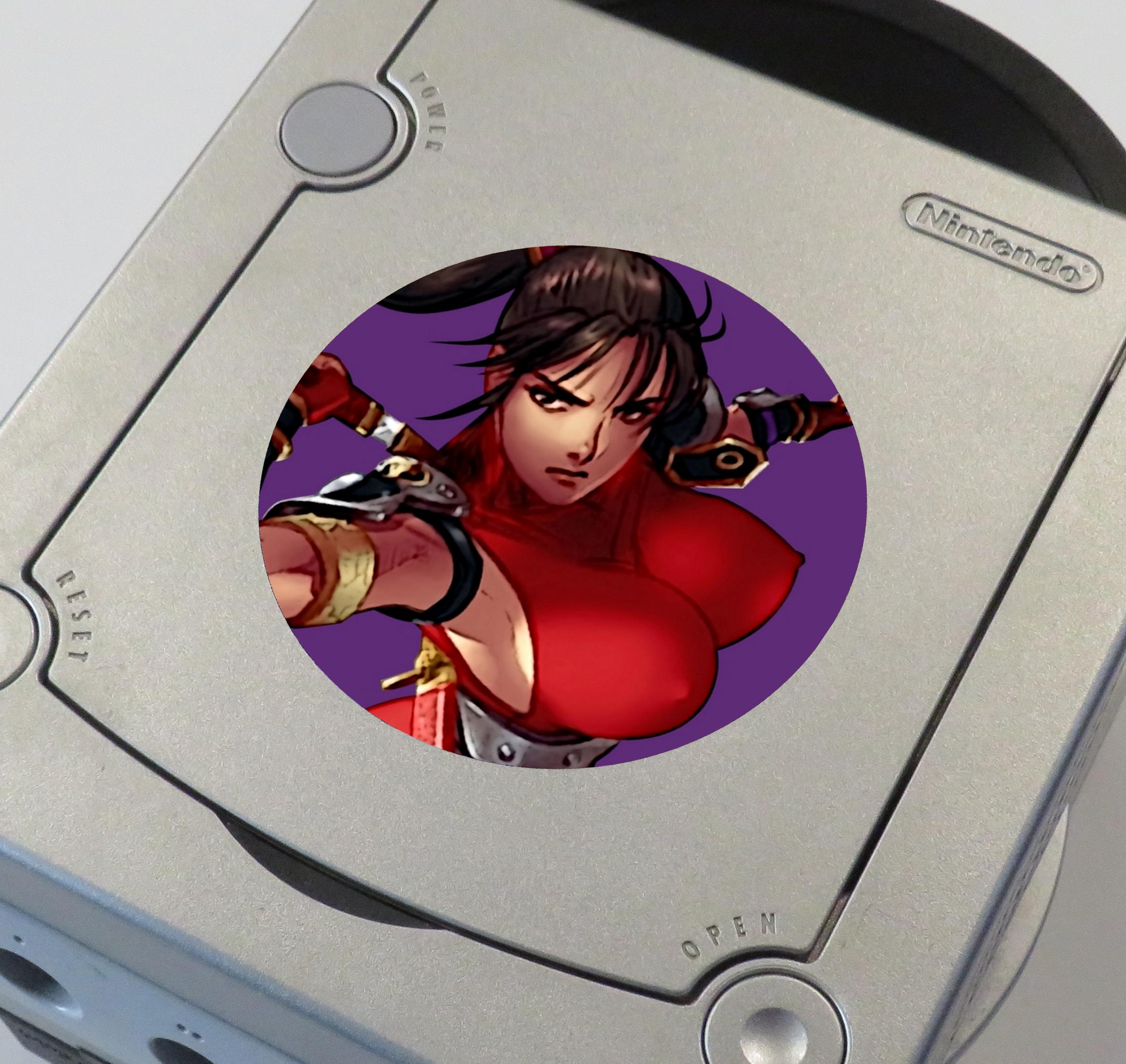 Gamecube Customization Sticker Custom Misc Namco (soulcalibur II, Pac-man) Nintendo Gamecube Console ...