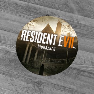 Anpassade Resident Evil och Dino Crisis 3 i runda skräckklistermärken - Lady Dimitrescu, Ada Wong, Utbrott, Revelations, By, Biohazard RE 7