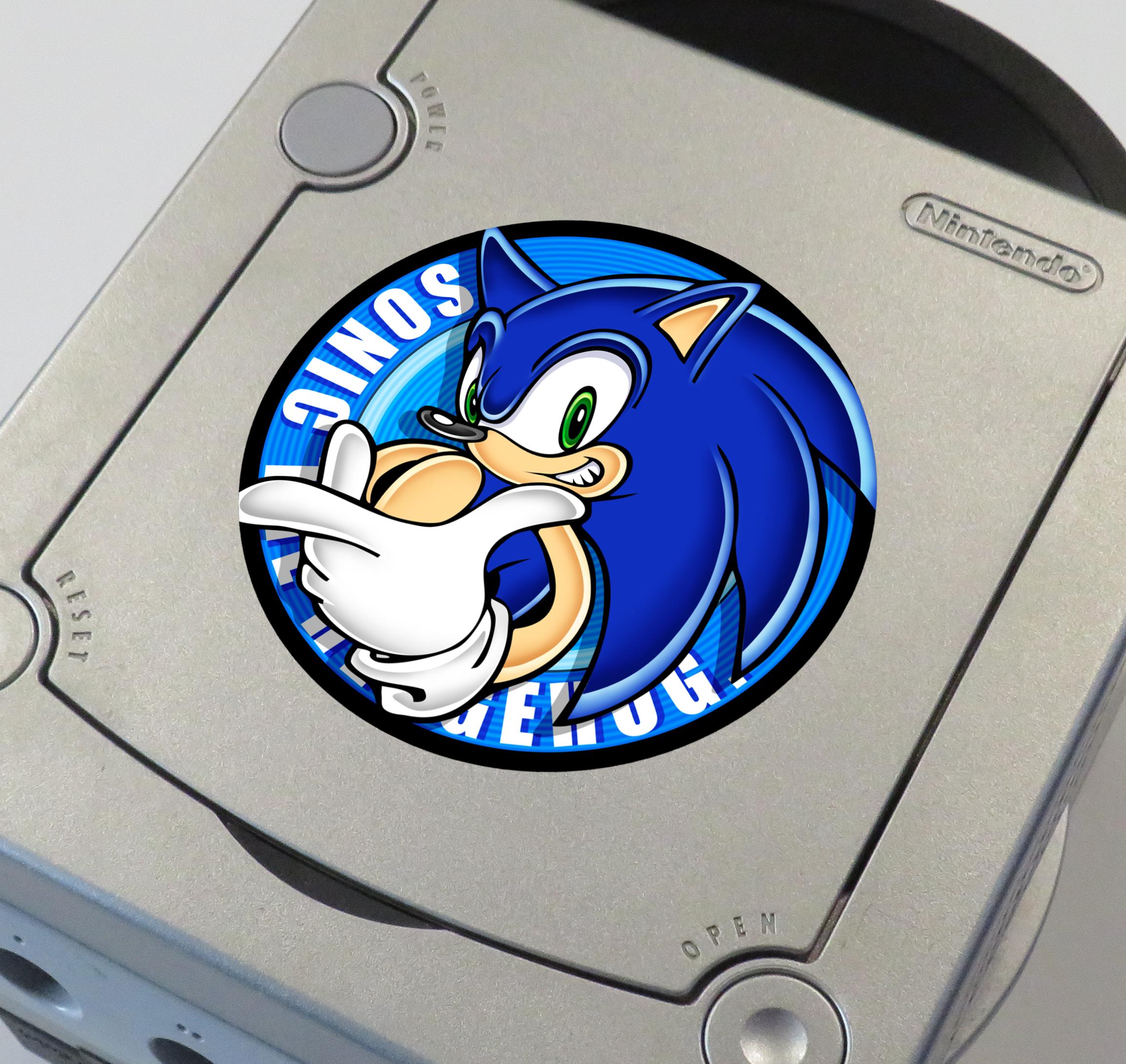 Gamecube Customization Sticker Custom Sonic Sonic the Hedgehog (sonic Adventure, Heroes, Shadow, Mega ...