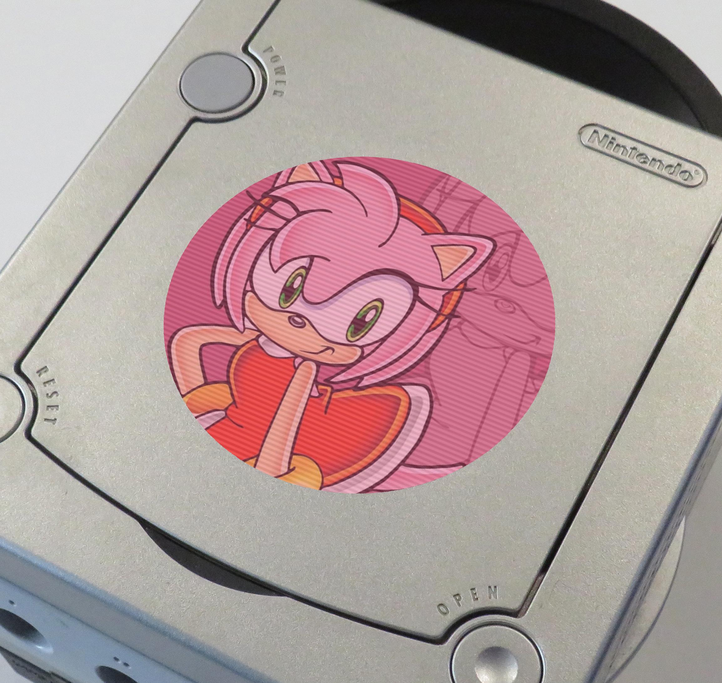 Gamecube Customization Sticker Custom Sonic Sonic the Hedgehog (sonic Adventure, Heroes, Shadow, Mega ...