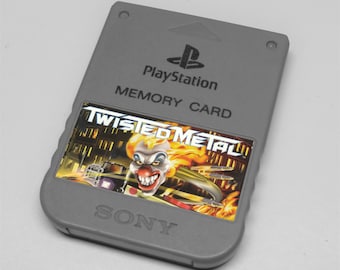 Custom Twisted Metal PlayStation Memory Card Stickers - You Pick!