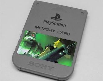 Custom Final Fantasy PlayStation 1 (PS1) Memory Card Stickers - You Pick!