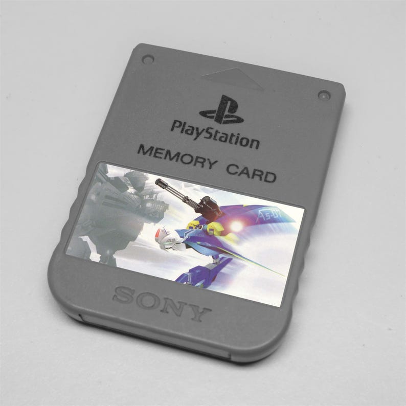 Custom Misc Square Enix (Parasite Eve, Bushido Blade, Einhander) PlayStation 1 (PS1) Memory Card Stickers - Catalog #2 - You Pick! Einhander