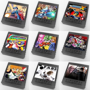 Custom Misc Capcom (Mega Man, Viewtiful Joe, Killer 7, Gotcha Force, P.N. 03) Nintendo GameCube Memory Card Stickers - You Pick!