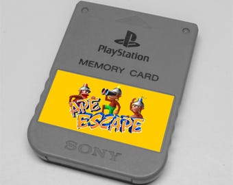 Custom Ape Escape PlayStation Memory Card Stickers - You Pick!