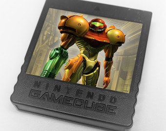 Custom Metroid Nintendo GameCube Memory Card Stickers