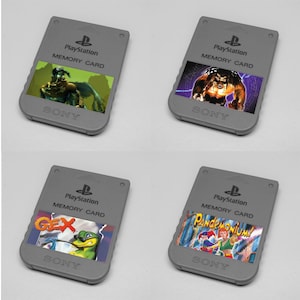 Custom Crystal Dynamics (Legacy of Kain, Akuji, Gex, Pandemonium) PlayStation Memory Card Stickers
