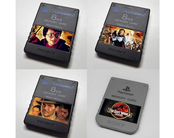 Custom Misc Movies (Harry Potter, Lord of the Rings, Indiana Jones, Jurassic Park, and More!) PlayStation Memory Card Stickers - Catalog #1