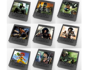 Custom Misc Ubisoft (Splinter Cell, Prince of Persia, Beyond Good and Evil, Ghost Recon) Nintendo GameCube Memory Card Stickers - You Pick!