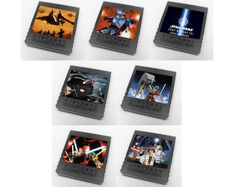 Custom Star Wars (Rogue Squadron, Bounty Hunter, LEGO Star Wars) Nintendo GameCube Memory Card Stickers - You Pick!