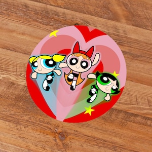 Custom Misc Cartoon Network (Powerpuff Girls, Samurai Jack, Teen Titans, Adventure Time, Steven Universe) 3in Circular Stickers