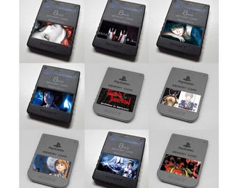 Custom Tecmo (Fatal Frame, Tecmo's Deception, Destrega) PlayStation Memory Card Stickers - You Pick!
